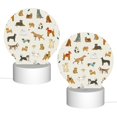 thumbnail image 2 of Balery Dogs Funny Pets Pattern Acrylic Night Light Gift with 3 Color ModesTouch-Sensitive LED Lamp Perfect Gift for Mother's Day, Birthday, or Christmas, 2 of 9