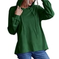 thumbnail image 2 of Sudaderas con capucha para mujer, sueltas, informales, suaves, transpirables, estilo simple y moderno, sudadera con capucha para mujer, para fiesta, trabajo, viajes, GreenS M, 2 of 5