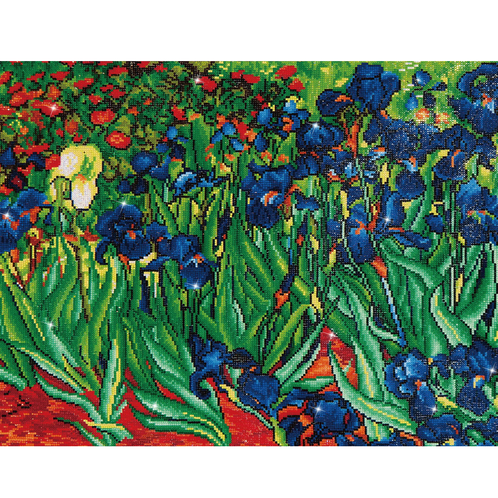 Diamond Dotz Irises (Van Gogh) Diamond Painting Kits for Adults - Diamond Art Kits a Relaxing Creative Craft Kit with Dotz Gems