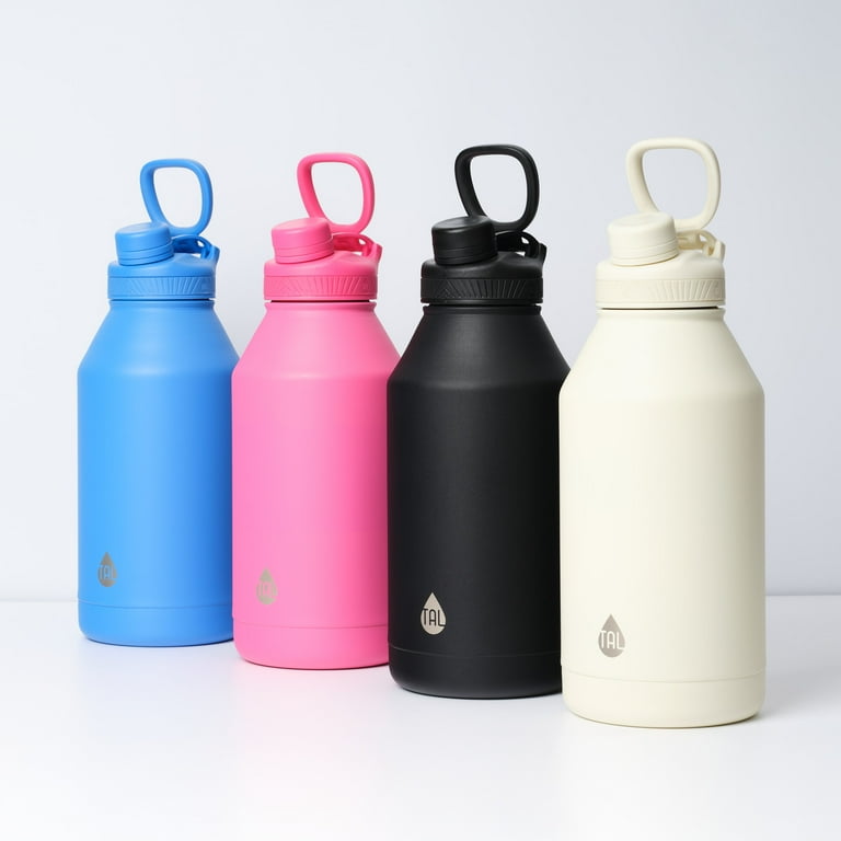 TAL 64oz Premium Stainless Steel Ranger Water Bottle, Black - Leak-proof,  Condensation Free & Great for Outdoors - Walmart.com