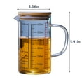 thumbnail image 3 of Clearance Glass&Bottle under $10 Measuring Cup With Scale High Borosilicate Glass Measuring Cup For Kitchen Or Restaurant V Shaped Spout Easy To Read, 3 of 3