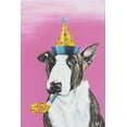 thumbnail image 2 of Coleman, Victoria 13x18 White Modern Wood Framed Museum Art Print Titled - Party Dog II, 2 of 4