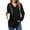 Black, variant on Fall Hoodies for Women Long Sleeve V Neck Hooded Sweatshirts Ladies Loose Casual Drawstring Pullover Tops