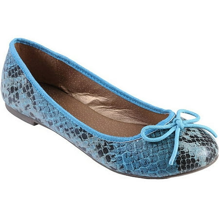 Brinley Co Womens Snake Print Bow Accent