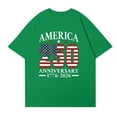 thumbnail image 5 of 250 Anniversary USA Shirts for Women Freedom Shirt American Flag Graphic Tees Casual Crew Neck Tshirt, 5 of 5