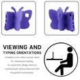 thumbnail image 3 of Dteck Case for Fire HD 8 / HD 8 Plus (12th/10th Gen,2022/2020), Butterfly Case with Kickstand Light EVA Full Boby Drop Protective Rugged Shockproof Kid-Proof Fire HD 8 Case for Kids,Purple, 3 of 7
