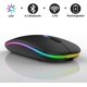 thumbnail image 3 of Ratón inalámbrico Bluetooth Guiheng recargable LED negro, 3 of 8
