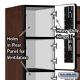 thumbnail image 3 of 12" Wide Six Tier Box Style Designer Wood Locker - 3 Wide - 6 Feet High - 18 Inches Deep - Mahogany, 3 of 3