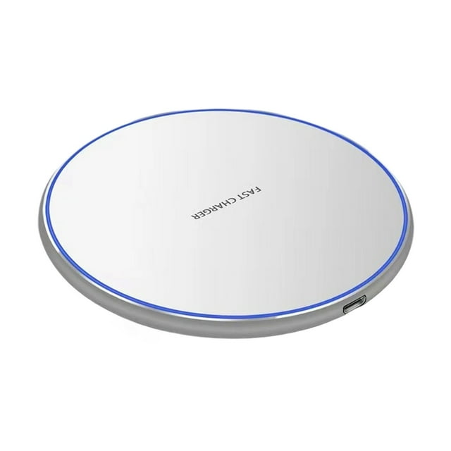 Tapis de Recharge Sans Fil Rapide Certifié 10 W Max Universel Type‐C Chargeur Compatible avec et Téléphones Intelligents Android