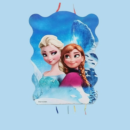 2pcs Snow Elsā Anime Pull String Piñata - Candy Filled Safe Birthday Party Game | Easy Open Pinata Toy with No Stick Needed