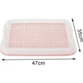 thumbnail image 2 of Pink Dog Potty Toilet Training Tray Puppy Pee Pad Holder Anti Slip Removable Mesh Indoor Potty Pan for Small Dogs, 2 of 5