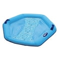 thumbnail image 3 of (2 pack) Aqua-Leisure Hex Lounge Chair Pool Float for Adults, Blue, Weight Capacity 250 lbs., 3 of 9