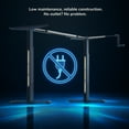 thumbnail image 6 of Mount-It! Hand Crank Sit-Stand Desk with Tabletop, Adrift Brown, Ergonomic, 6 of 9