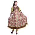 thumbnail image 1 of Bimba Kurti Indien pour Femmes Imprimé Ligne A Anarkali Kurti Robe Décontractée, 1 of 5