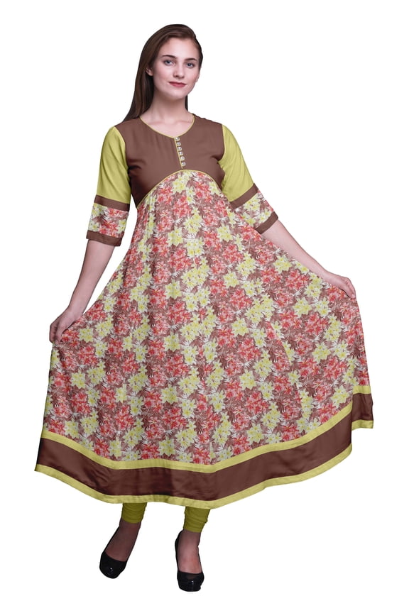 A Line Indian Kurti Printed Anarkali For Women Tunic Ethnic Kurti