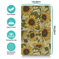 thumbnail image 3 of Boho Vintage Sunflower Dog Feeding Mat - Waterproof Pet Food Pad with Rustic Floral Aesthetic, Multi-Layer Protection, 3 of 5