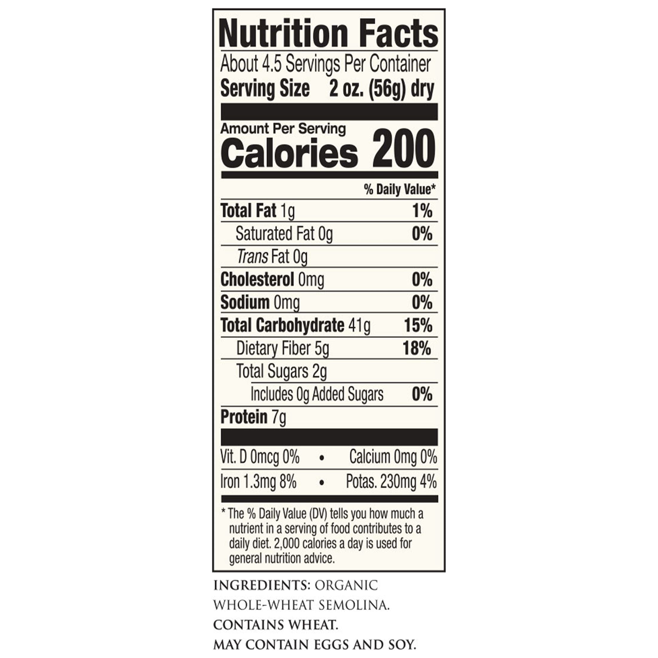 DeLallo Whole Wheat Lasagna Noodles, Whole Grain, Organic, 9 oz Box, (8 Pack)