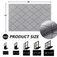 thumbnail image 2 of TIMO Tapis de Porte Intérieur, Tapis de Porte d'Entrée 32"x 48 Pouces avec Support en Caoutchouc Antidérapant Absorbant, Tapis Résistant à la Saleté pour Entrée de Porte d'Entrée, Tapis d'Entrée à Profil Bas pour Chien, Gris Clair, 2 of 6