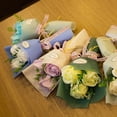 thumbnail image 3 of AYYUFE 3 Heads Artificial Rose Bouquet Hand Holding Soap Flower Valentine Day Gift, 3 of 8