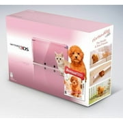Nintendo - Nintendo 3DS Pearl Pink with Nintendogs Toy Poodle Bundle