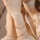 thumbnail image 5 of Pulsera Corazón de Amor | Acero inoxidable y s925 | Accesorio de joyería de moda esmerilado para mujer | Diseño elegante y sencillo | Oro, Plata, Oro Rosa, Opciones | 1 pieza | Regalo para ella, 5 of 6