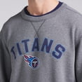 thumbnail image 7 of Men's Fanatics  Heather Gray Tennessee Titans Loop Terry Pullover Sweatshirt, 7 of 7