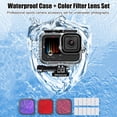 thumbnail image 2 of FlyFlise Sport Camera Waterproof Case 35M Protective Underwater Housing Shell with Color Filters Replacement, 2 of 8