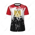thumbnail image 3 of Exclusive design Egypt Flag Grain 3D Printed Men For Running Bike Soccer Tennis Fitness Sports tshirt Mesh Fans Short T-shirt, 3 of 11