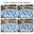 thumbnail image 7 of ODIKA 5'x7' Ultra-Soft Area Rug, Abstract Modern Geometric With Interlocking Diamond Lattice Accents None Washable, Bare feet friendly, Silk-Touch for Bedroom Home office, 7 of 7