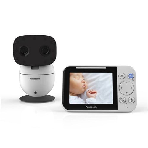 Lullaby & White Noises KXHN3001W Panasonic Video Baby Monitor with 2