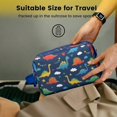 thumbnail image 5 of Toiletries Bag,DarkBlue Dinosaurs Stars Hearts Mens Womens Toiletry Bag Bathroom Bag,Waterproof Toiletry Travel Bag Dopp Kit Shaving Bag 11x6.3x5.1 Inch, 5 of 5