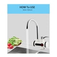 thumbnail image 4 of Water Heater Tap,Kitchen Faucet Instantaneous Water Heater Shower,Instant Heaters Tankless Water Heating ,Built To Last, 4 of 5
