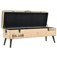 thumbnail image 2 of vidaXL Storage Bench 43.3" Solid Wood Fir, 2 of 7