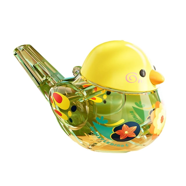 Children Water Whistle Novelty Gift Prop Water Whistle Small Musical Instrument Yellow