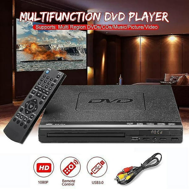 Lecteur DVD, Mini Lecteur de Disque DVD/VCD/CD Portable Lecteur de
