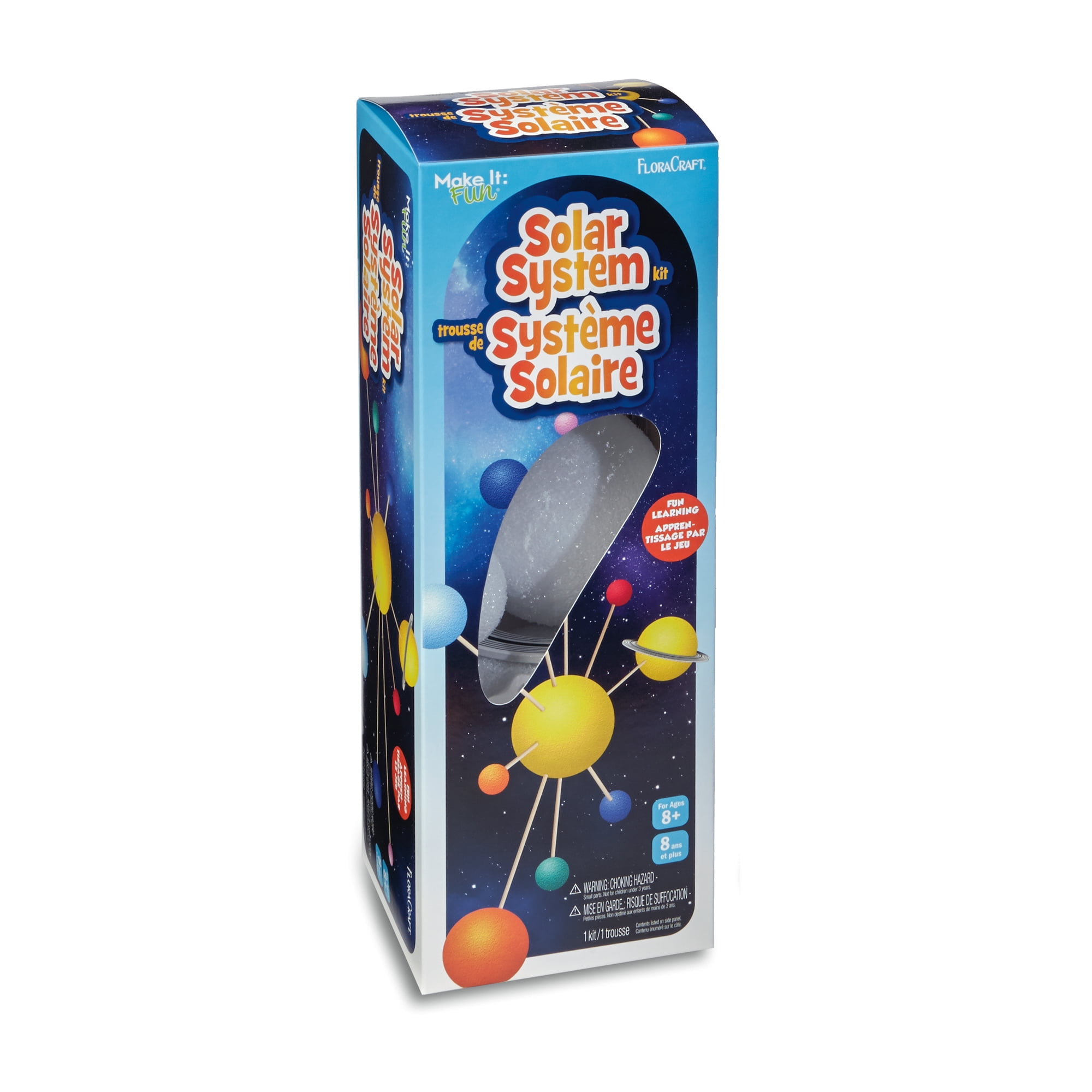 Pack of 6 White Smooth Foam Model Solar System Mobile Kits Science Project 