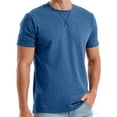 thumbnail image 4 of Mens T-Shirts Short Sleeve Cotton UPF 50+ Lightweight Moisture Wicking Casual Crew Neck Basic Tee Shirts Big and Tall Size M-4XL Navy, 4 of 6