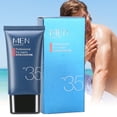 thumbnail image 4 of Crema de protección solar refrescante con aislamiento UV para el rostro y el cuerpo para hombres bloqueador solar hidratante crema de bloque transparente de secado de larga ANGGREK Otros, 4 of 8