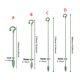 thumbnail image 5 of Wosthever soporte para plantas varilla de soporte 5X plástico reutilizables A-17CM 10piezas, 5 of 6