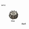 thumbnail image 1 of MOC Technical Tire Wheel Cross Hole Set Motorcycle Tyre & Rim Car Truck Wheels Hub Bricks Construction Building Blocks 64712-4set, 1 of 6
