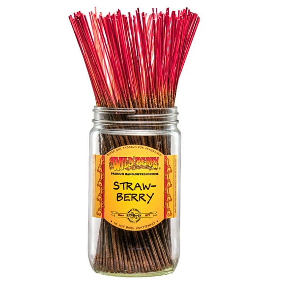 Wild Berry Incense Traditional 11" - Strawberry - 100 Sticks - USA Wildberry