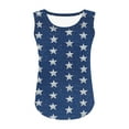thumbnail image 6 of MKOSPLRT American Flag Tank Tops Girl Sleeveless Scoop Neck Vintage Tanks Independence Day Lounge Tanks Holiday Tanks for 5-14 Years, 6 of 6