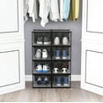 thumbnail image 7 of OnDisplay Clik Stackable Interlocking Shoe Box System (Large Clear/Black, Single Box), 7 of 7