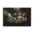 thumbnail image 3 of Dogs Playing Poker New York Animals Playing Card Canvas Wall Art for Home Decor Ready-to-Hang, 3 of 16