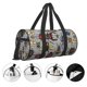 thumbnail image 3 of Fotbe Bright Insects Bolsa Deportiva de Lona Plegable con Estampado, Bolsa de Gimnasio con Bolsillo Seco/Húmedo, Bolsa de Viaje Ultraligera de Gran Capacidad, 3 of 6