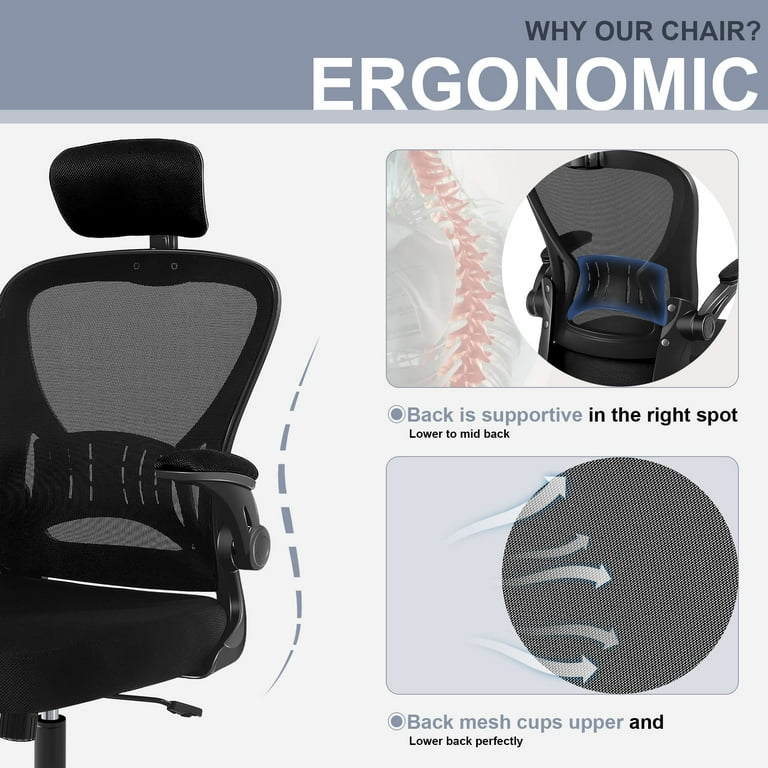  Flysky Ergonomic Office Desk Chair Breathable Mesh