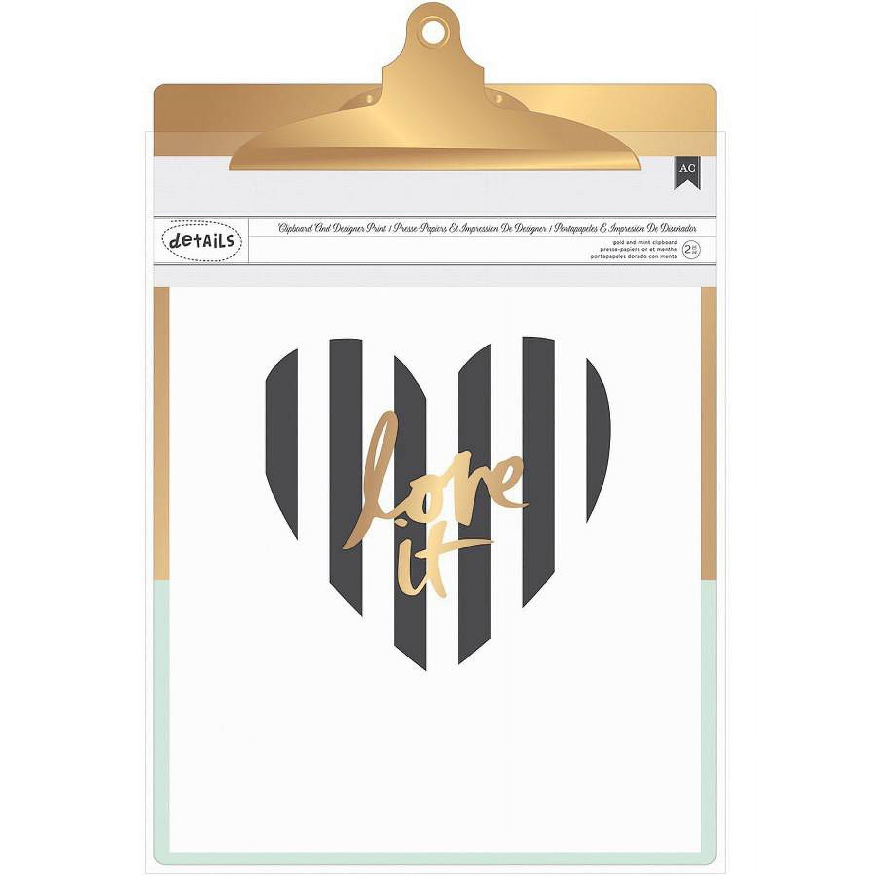 人気カラーの American Crafts 370803 Designer Desktop Essentials Clipboard クリップファイル・ボード