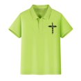 thumbnail image 6 of LNMQLPDBS Girls School Uniform Shirts Button Down Lapel Shirt Breathable Golf Collared Short Sleeve T-Shirt Teens Soft Summer Uniform Tops, 6 of 8