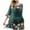 Green, variant on Dresses for Women Vintage Sheer 3/4 Length Sleeve Bathing Suit Coverups Solid Color Crewneck Swimsuit Cover Up with Tassels