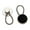 Black, variant on Flexible Jeans Extenders, Waist Button Extenders Collar Button Extender for Mens Dress Shirt Neck Tie Retractable Collar Button Extenders Pants Button Extenders